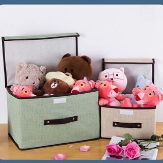 Combo 2 Hộp Vải Đựng Đồ Không Dệt Có Nắp Đậy A4312