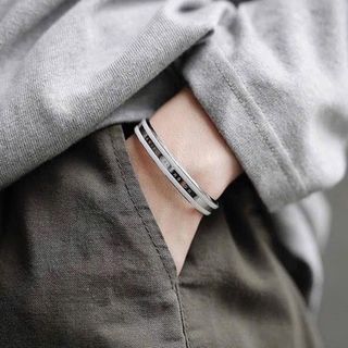 CUFF CAO CẤP NAM VÀ NỮ DANIEL W MÀU BẠC BA SỌC FULLBOX