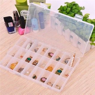 Hộp Đựng Trang Sức Nhiều Ngăn Mini Trong Suốt Có Thể tháo Ráp Các Ngăn A3231