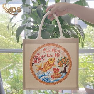 Túi Vải Đay -Túi Xách Mẫu Tết