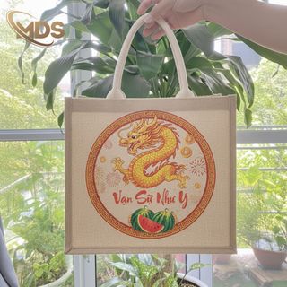 Túi Vải Đay -Túi Xách Mẫu Tết