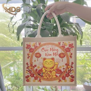 Túi Vải Đay -Túi Xách Mẫu Tết