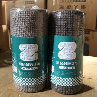 Cuộn Khăn Lau Bếp Than Đen, lau đồ vật đa năng tái sử dụng nhiều lần A4121