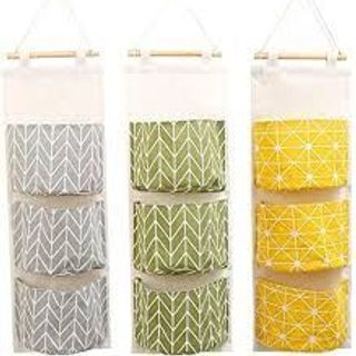 Túi Vải Đựng Đồ Treo Tường 3 Tầng Đựng Đồ Cá Nhân Trang Điểm Vật Dụng Đa Năng A4011