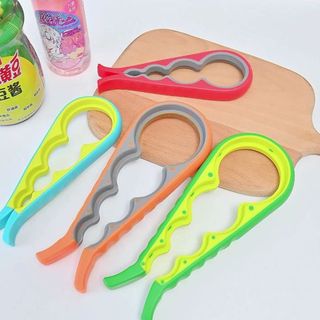 Dụng cụ mở nắp chai chống trượt 4in1 mở chai bốn vị trí, dụng cụ vặn nắp hộp mở nắp chai các loại A3611