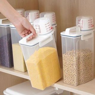 Hộp đựng đựng gạo ngũ cốc đựng hạt nhà bếp bằng nhựa trong suốt đựng thực phẩm dạng hạt A2952