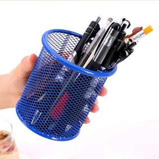 Hộp Đựng Bút Để Bàn Lưới Sắt Nhiều Màu A3943