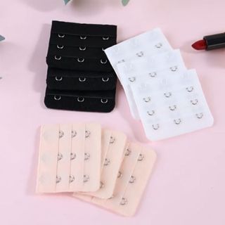 Khóa mở rộng áo ngực ba hàng, ba móc, đồ lót nữ, khóa siêu dài, áo ngực, khóa dán ba hàng, phụ kiện quần áo A4242