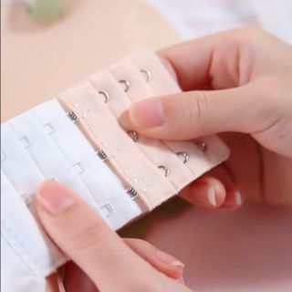 Khóa mở rộng áo ngực ba hàng, ba móc, đồ lót nữ, khóa siêu dài, áo ngực, khóa dán ba hàng, phụ kiện quần áo A4242