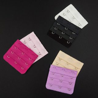 Khóa mở rộng áo ngực ba hàng, ba móc, đồ lót nữ, khóa siêu dài, áo ngực, khóa dán ba hàng, phụ kiện quần áo A4242