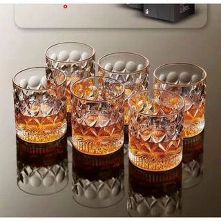 BỘ 6 LY UỐNG RƯỢU WHISKY ROCK 290ML DELI