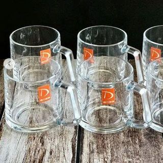 BỘ 6 LY THỦY TINH 350ML CÓ QUAI DELI TZ401