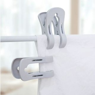 Kẹp đôi phơi quần áo chăn ga chống gió lớn kẹp nhựa kẹp quần áo kẹp ga trải giường gấu bông sấy khô A5013