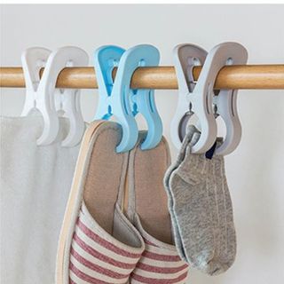 Kẹp đôi phơi quần áo chăn ga chống gió lớn kẹp nhựa kẹp quần áo kẹp ga trải giường gấu bông sấy khô A5013