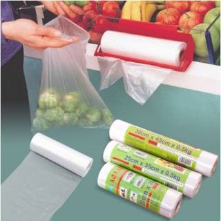 Combo 3 Cuộn Túi Đựng Thực Phẩm Sinh Học 30/25/30CM Cuộn Túi Bóng Nhiều Kích Cỡ Bọc Đựng Thức Ăn Tủ Lạnh A5611
