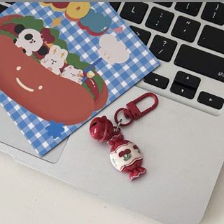 MÓC KHÓA CHARM BÁNH GIÁNG SINH KÈM CHUÔNG