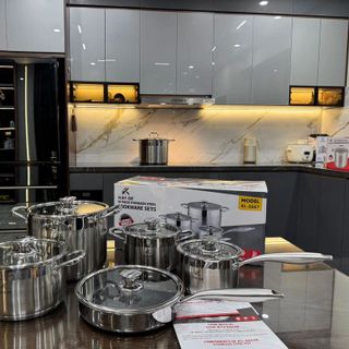 BỘ NỒI KAILER INOX 5 MÓN 5 LỚP ĐÁY KL - 6667 gái bán sỉ bộ nồi 5 món kailer, gía bán buôn bộ nồi 5 món kailer
