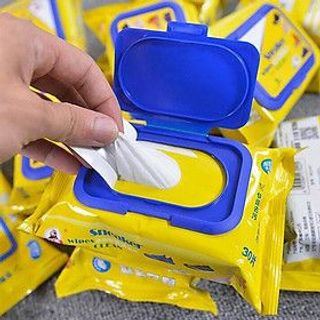 Khăn Giấy Lau Giày Siêu Sạch Hộp 30 Tờ Siêu Hot Không Hoá Chất Làm Hại Da Tay A4733