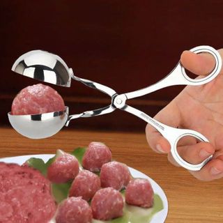 Kẹp Thịt Viên Khuôn Làm Thịt Viên Thép Không Gỉ Dụng cụ Làm Cơm Viên Tròn Đa Năng L0144