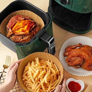 Set 50 Miếng Giấy Nến Lót Nồi Chiên Không Dầu - Giảm Thiểu Tối Đa Dầu Mỡ Bám Vào Nồi Chiên A5321