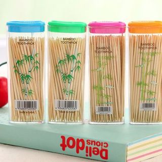 Hộp Tăm tre mini du lịch, xiên tre cầm tay khi đi du lịch dã ngoại A5221