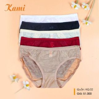 Quần lót nữ ren bông ép KAMI KQ02