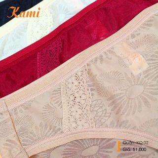 Quần lót nữ ren bông ép KAMI KQ02