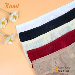 Quần lót nữ ren bông ép KAMI KQ02