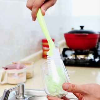 Bàn chải vệ sinh đa năng cán dài dùng để vệ sinh nồi, cốc, tách trà, bình giữ nhiệt, bình sữa trẻ em A5052