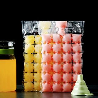 Bịch 10 Túi làm đá 24 Viên dùng một lần khuôn đá viên tự niêm phong có thể xé được, khuôn làm thạch rau câu A4941