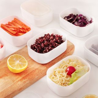 Hộp đựng thức ăn gia đình kiểu Nhật hộp đựng thức ăn trưa có nắp đậy, Hộp Chia đồ ăn bỏ tủ lạnh A4912