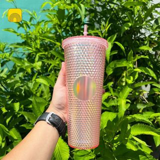 Ly nước Kim Cương Cách nhiệt 2 lớp 710ml chất liệu nhựa PP cao cấp A4761