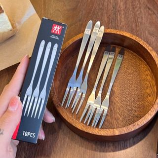 Hộp 10 Nĩa Xiên Trái Cây, Đồ Nướng, Ăn Hải Sản, Nĩa Xiên ốc Chất Liệu Inox 304 Cao Cấp A4833