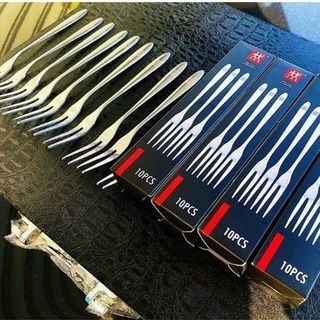 Hộp 10 Nĩa Xiên Trái Cây, Đồ Nướng, Ăn Hải Sản, Nĩa Xiên ốc Chất Liệu Inox 304 Cao Cấp A4833