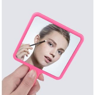 Gương Trang Điểm Cầm Tay Mini Nhỏ Gọn Bỏ Túi tiện lợi màu trơn mang du lịch A4821