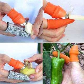BỘ DAO NGÓN TAY CẮT RAU SILICON 5.3X3.1CM