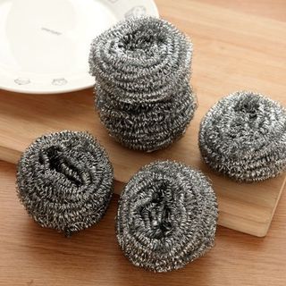 [ Combo 2 ]Túi 2 Búi Cước Sắt Rửa Chén Bát Cọ Xoong Nồi, Miếng Rửa Chén Cước Sắt Đa Năng Tiện Dụng A4951