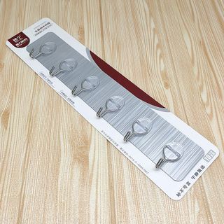 Thanh 6 Móc Kim Loại Dán Tường Siêu DínhTreo Đồ Quần Áo Đa Năng Bản Lề Tròn A4921