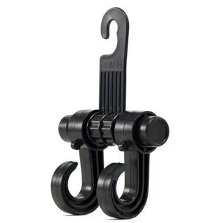 Móc đôi treo đồ sau ghế xe hơi, móc treo đồ đa năng Phụ kiện xe ô tô A4852