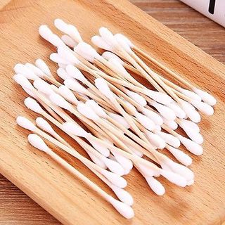 Bịch X100 Que Tăm Bông Ngoáy Tai Thân Gỗ - Bông Ráy Tai Cán Gỗ A5722