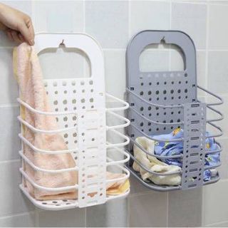 Giỏ Nhựa Đựng Quần Áo Đựng Đồ Đi Giặt Treo Tường Xếp Quần Áo A5353