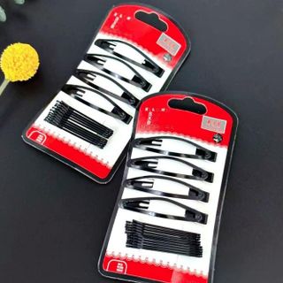 Bộ Kẹp Cài Tóc Màu Đen Ghim Bên Gọn Gàng, Kẹp Tóc Nữ Kẹp Mini Cố Định Tóc Không Trơn Trượt A4953