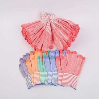 Chiếc Bao Tay Bảo Hộ Lao Động ,Găng tay đan sọc nhiều màu, găng tay làm việc, găng tay len A5012