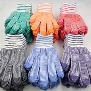 Chiếc Bao Tay Bảo Hộ Lao Động ,Găng tay đan sọc nhiều màu, găng tay làm việc, găng tay len A5012