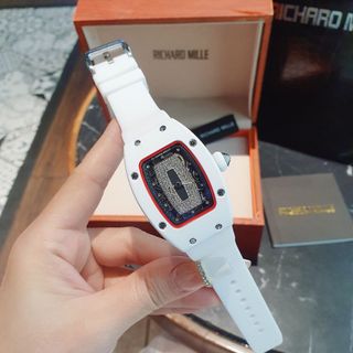 XẢ RẺ HÀNG TRUNG CẤP ĐỒNG HỒ NỮ RITRARD MILLER DÂY CAO SU TRẮNG