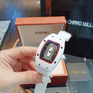 XẢ RẺ HÀNG TRUNG CẤP ĐỒNG HỒ NỮ RITRARD MILLER DÂY CAO SU TRẮNG