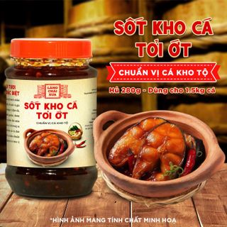 Sốt kho cá tỏi ớt Làng Chài Xưa 280g chuẩn vị cá kho thơm ngon tròn vị như kho thủ công - kho được 1.5kg cá