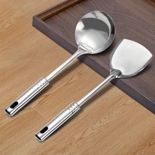 Muỗng và Xẻng thép Cỡ lớn không gỉ chiên xào nấu nướng nhà bếp A5121