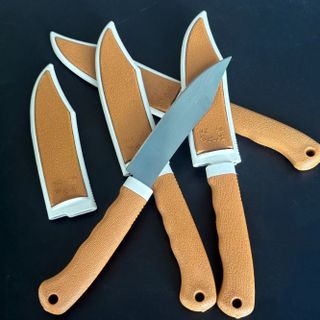 Dao gọt hoa quả màu vàng dày có vỏ dày, dao gọt hoa quả, dụng cụ nhà bếp A4831