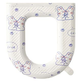 Đệm bệ bồn cầu giữ ấm mùa đông hạn chế vi khuẩn vỏ bọc bệ bồn cầu bằng xốp silicon EVA  chống thấm A4962